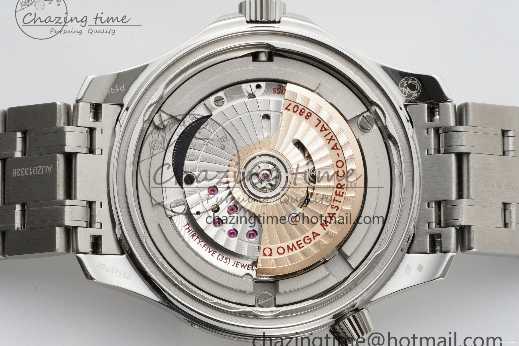0521 Unisex Seamaster 300M 007 Platinum VSF 1:1 Best Edition Gray Dial on SS Bracelet A 7826
